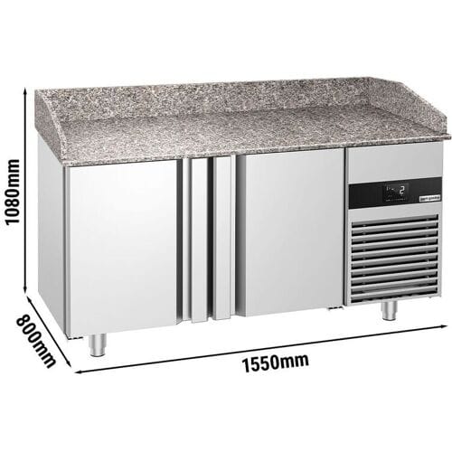GGM Gastro Pizzakühltisch PREMIUM - 1550x800mm - mit 2 Türen