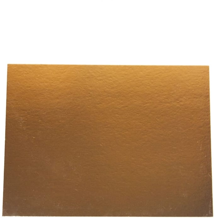 Taartkarton Rechthoek Goud/Zwart 20x30cm 5st.