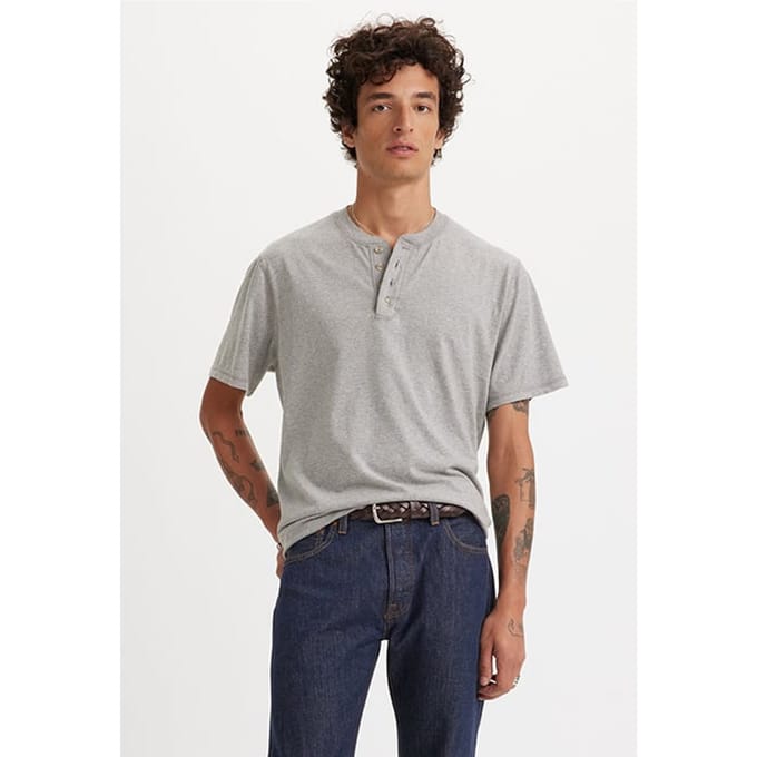 Levi's Ss Basic T-shirt Grey Maat: S | Basic T-Shirts Outlet | Heren | Grijs