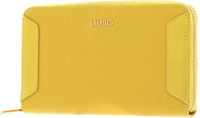 LIU JO Portemonnee Aledis Zip Around Wallet Citronelle Mosterdgeel
