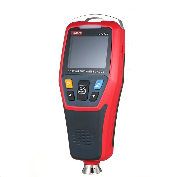 Jauge de revêtement numérique UNI-T UT343D Testeur d'épaisseur avec fonction de données USB Détecteur de voiture gray
