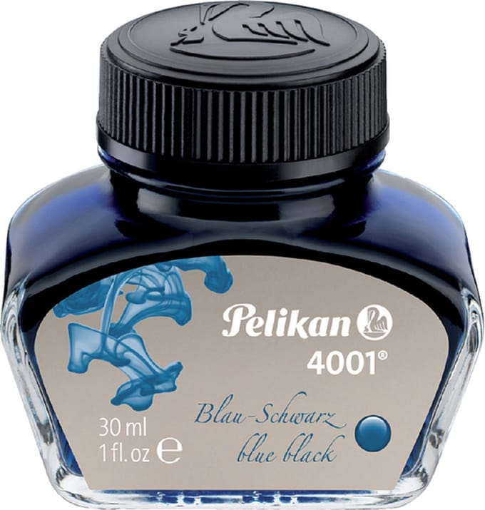 Pelikan - Vulpeninkt 4001 30ml blauw/zwart | 6 stuks