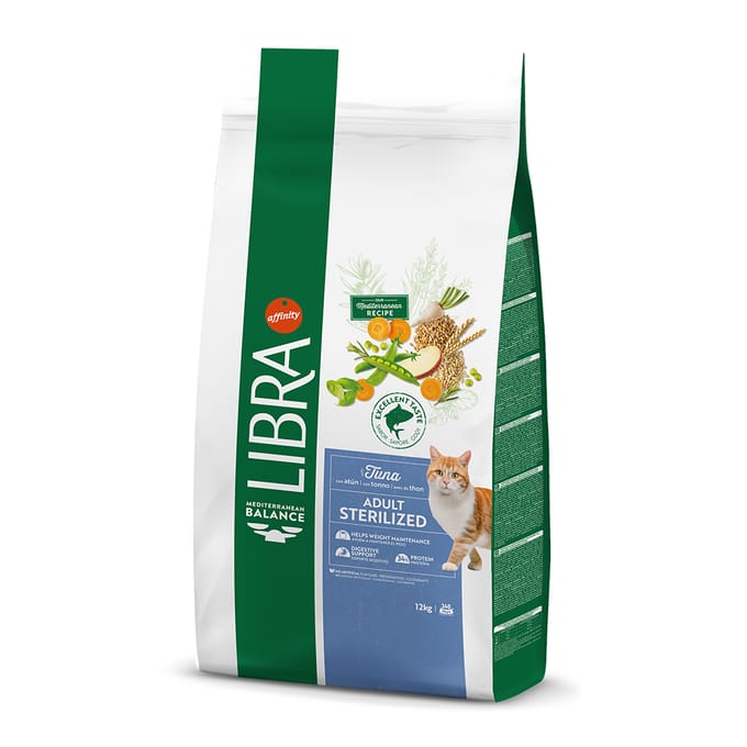 12kg Libra Cat Sterilized Droog tonijn kattenvoer