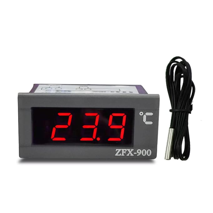 ZFX-900 ingebouwde temperatuurmeter Intelligent digitaal temperatuurdisplay voor koelkast zwart