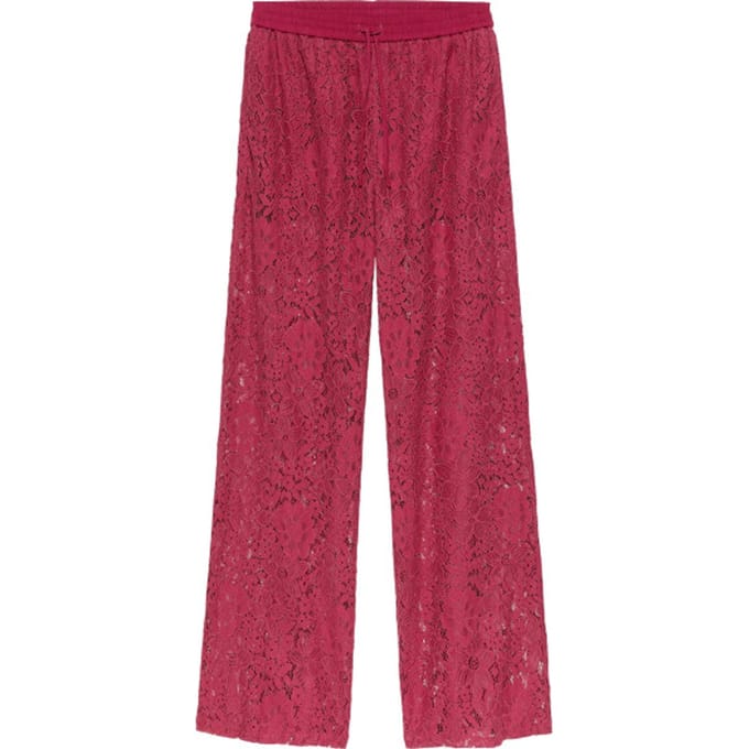 Catwalk Junkie Pull On Lace Trousers Broeken Dames - Bordeaux - Maat 38