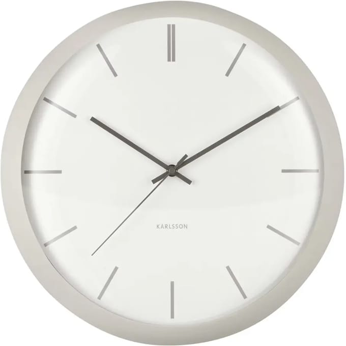 Karlsson Wandklok Nirvana Globe - Grijs - Ø40cm - Wandklok Modern