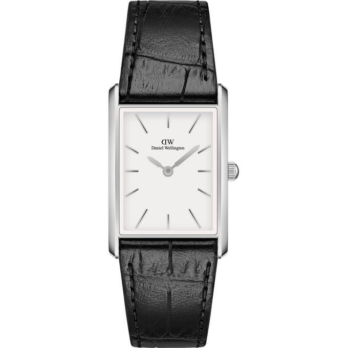 Daniel Wellington DW Watch Bound Black Crocodile Silver 24x35mm MIC