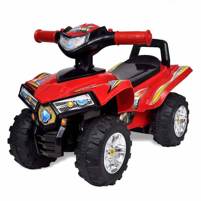 Rode Opzittende ATV voor Kinderen met Geluid en Lichten