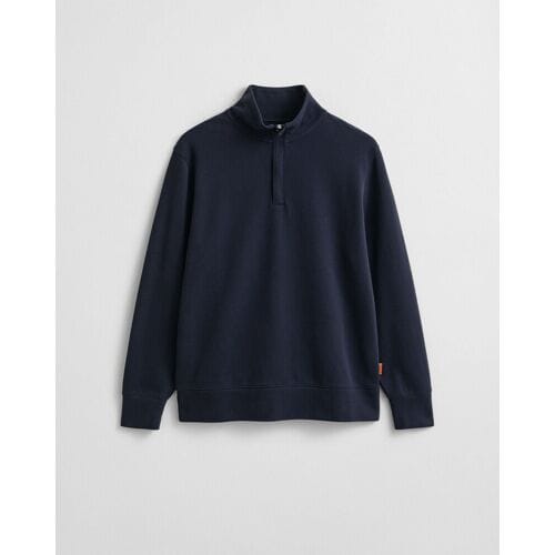 Gant Trui Light Sacker Half Zip Sweatshirt Avond Blauw / male