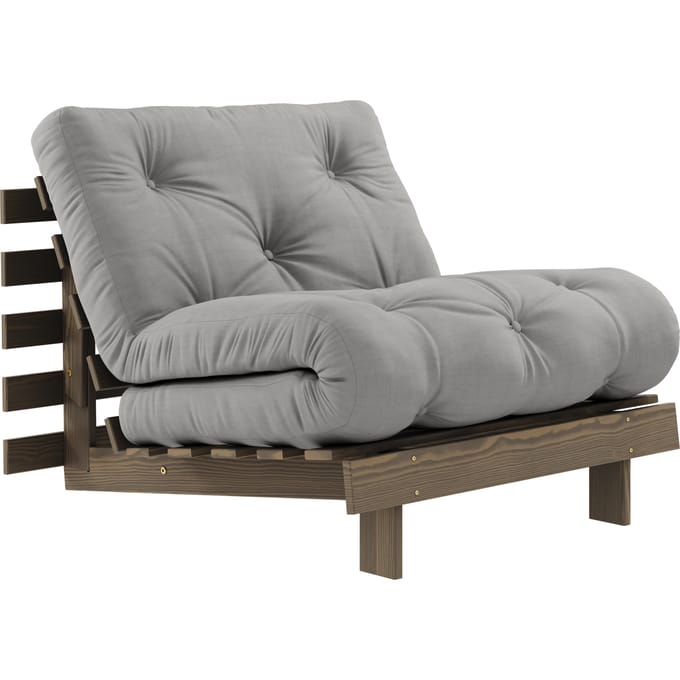 Karup Slaapbank Roots 90 - 746 Grey - 106 carob brown lacquered