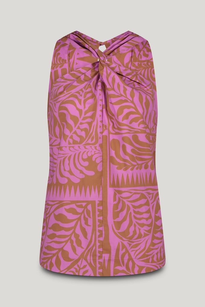 Summum Woman Top Two Tone Print Cyclaam Größe: 34 | Blusen Outlet | Damen
