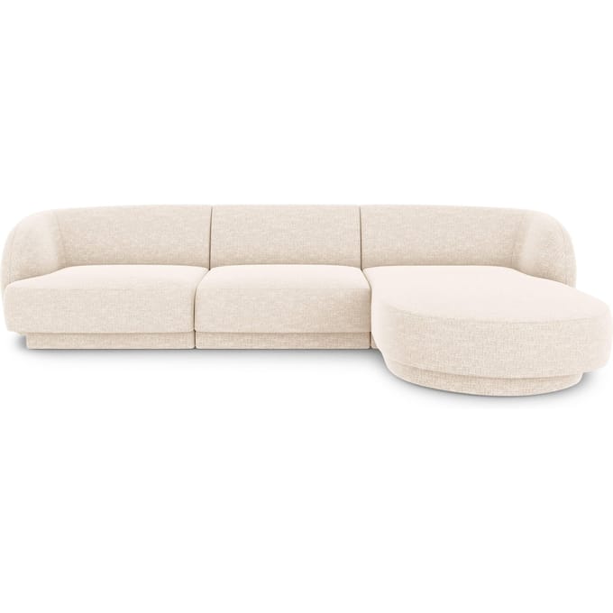 3.5-zitshoekbank Miley rechts chenille | Micadoni Limited Edition