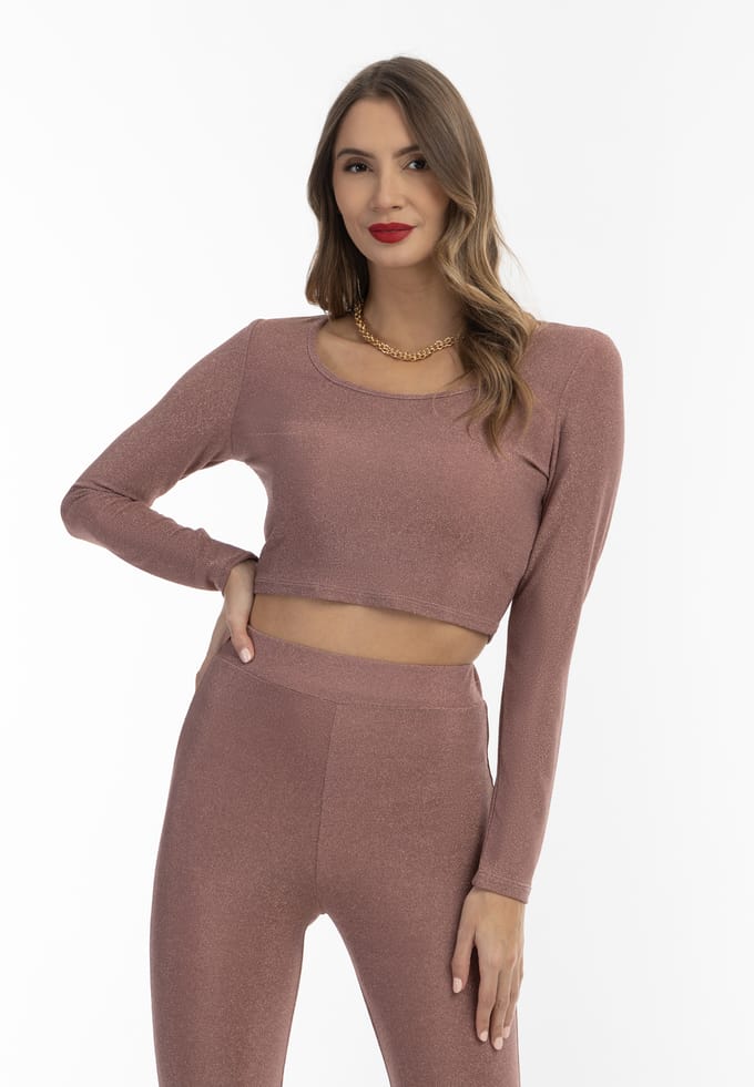 faina Cropped jerseytopje