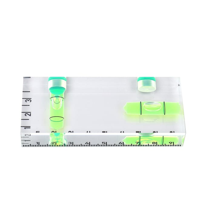 Waterpas Magnetisch Acryl Horizontaal Verticaal Draagbaar Zakformaat voor Huisdecoratie white