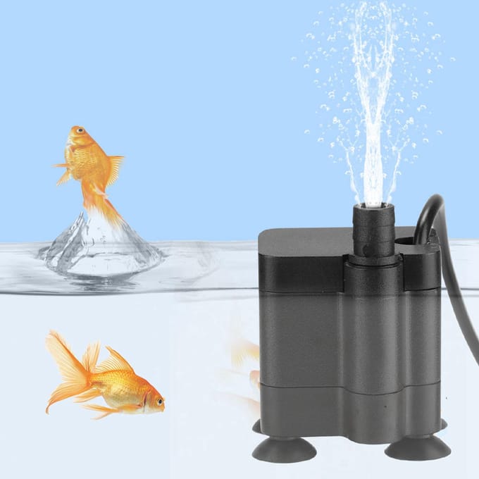 1 Stuk USB Micro Dompel Mini Waterpomp Stille Pomp voor Aquarium Vissenkom black