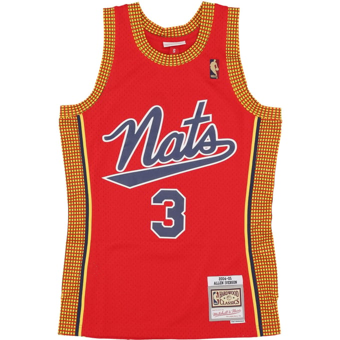 Basketbaltanktop heren Nba Hwc Jersey 2004 nr. 3 Allen Iverson Phi76e rood