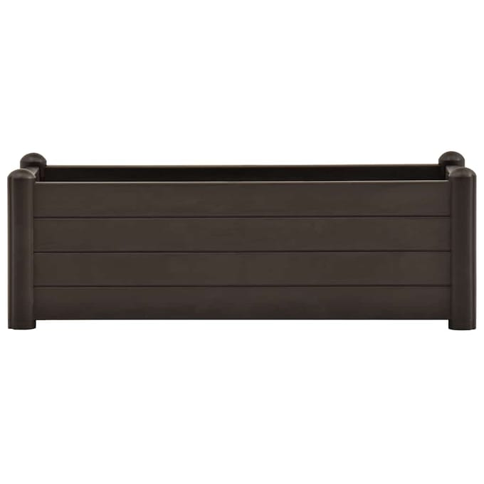 vidaXL - Plantenbak - verhoogd - 100x43x35 - cm - PP - mokka