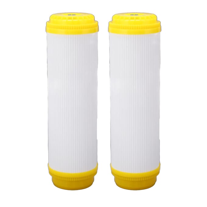 2 stuks Waterfilterpatroon 10 inch Actieve Kool T33 Universeel Ontwerp Set Kit voor Thuis white