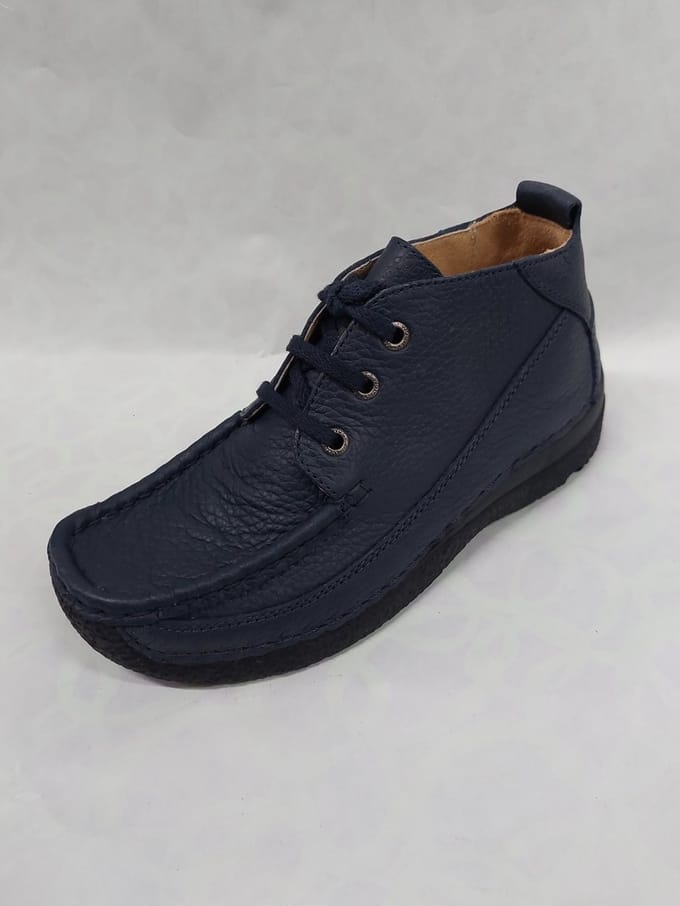 WOLKY 1011 / kinder veterschoenen / donkerblauw / maat 31