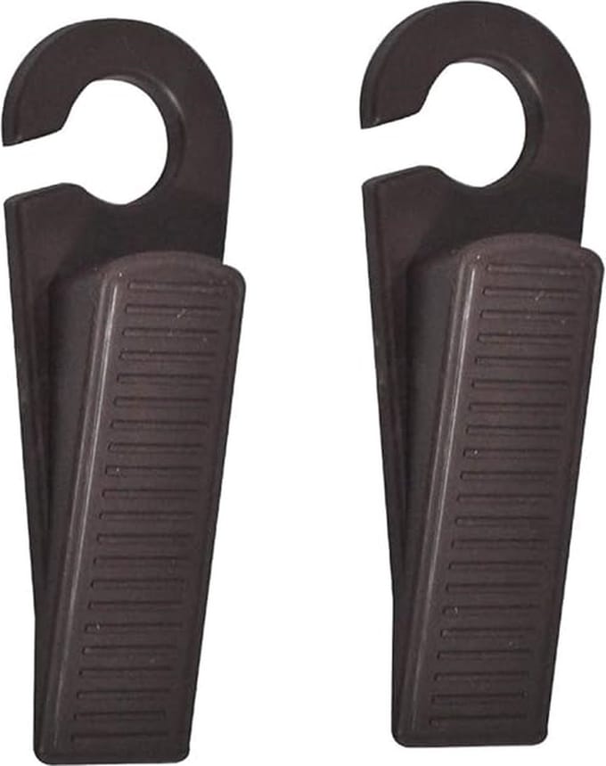 Igoods Deurstoppers - Set van 2 Deurstoppers - Deurwiggen - Ophangbaar - Rubber - Anti-slip - 13cm