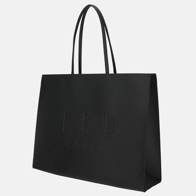 Ted Baker shopper Iconna Webbing Extra Large Icon Bag Jet - Black zwart