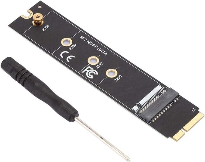 M.2 SATA SSD Adapterkaart voor 2012 Macbook Laptops - Vervang Riser Kaart