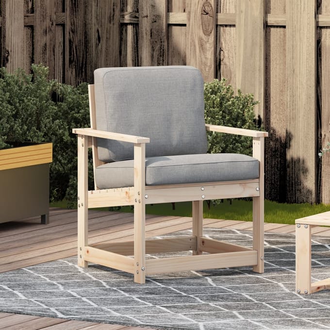 vidaXL - Tuinstoel - 62x56x77 - cm - massief - grenenhout