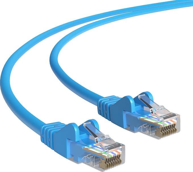 Cat 5e - U/UTP - Netwerkkabel - Patchkabel - Internetkabel - 1 Gbps - 2 meter - Blauw - Allteq