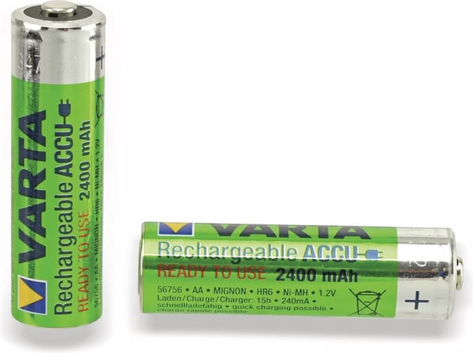 Oplaadbare AA Mignon Ni-Mh Accu - 2400 mAh, 4 Stuks, Klaar Voor Gebruik, Zonder Memory-effect