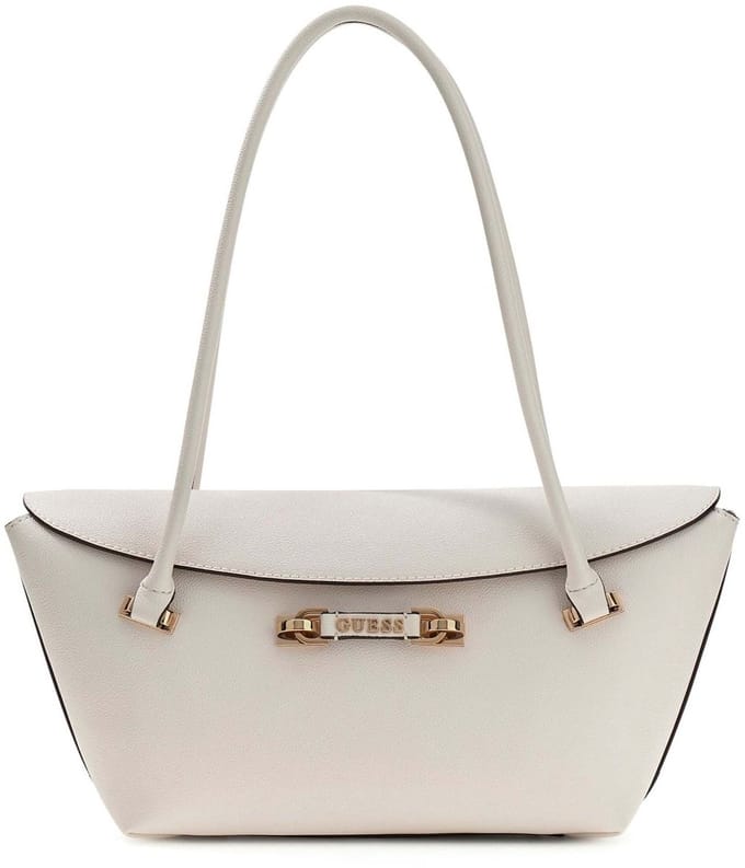 GUESS schoudertas Sophia Shoulder Satchel Cream White crème