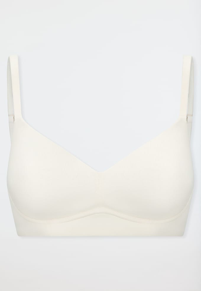Schiesser Soft BH Unique Cotton - Dames Beha off - wit