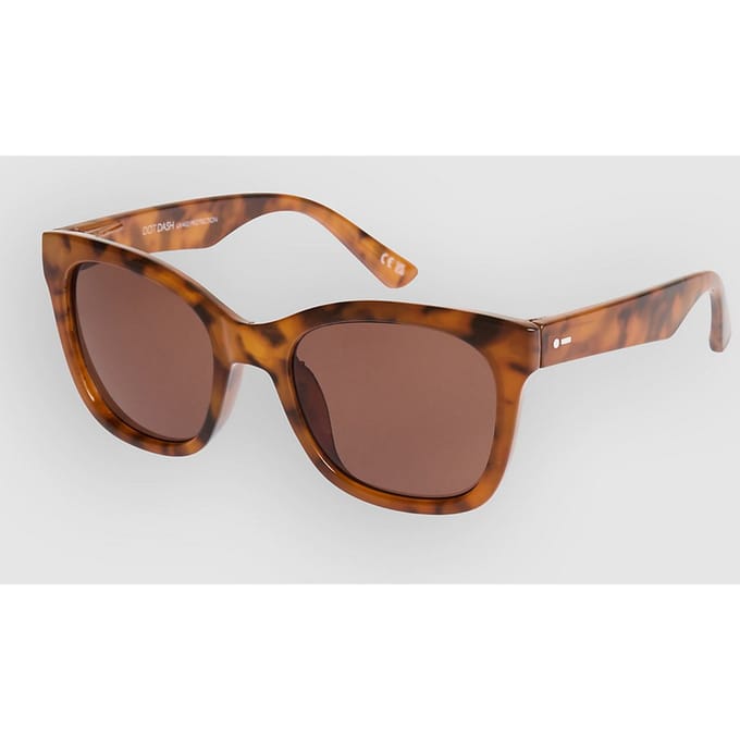 Dot Dash Vortex Shiny Tortoise Zonnebril bruin