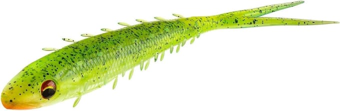 Rubberen Vis - Zacht Kunstaas - Pelagisch Vissen - Geïntegreerde Rammel - 19 cm - Chartreuse Ayu