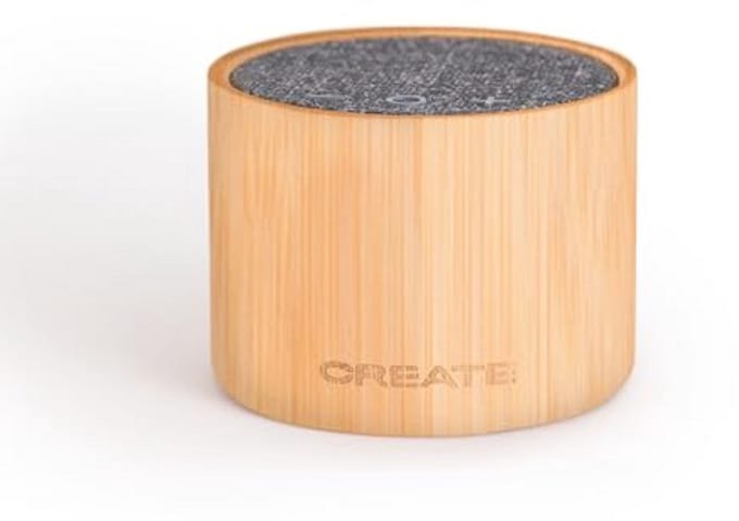 Mini Bamboe Bluetooth Luidspreker - Draadloze Speaker met USB-C en Jack-Aansluiting