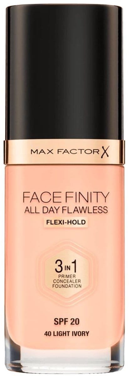 Max Factor Facefinity All Day Flawless 3-in-1 Liquid Foundation - 040 Light Ivory