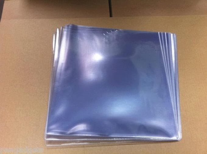 Vinyl Record Sleeves 12 inch 180 Micron PVC - Pack van 20