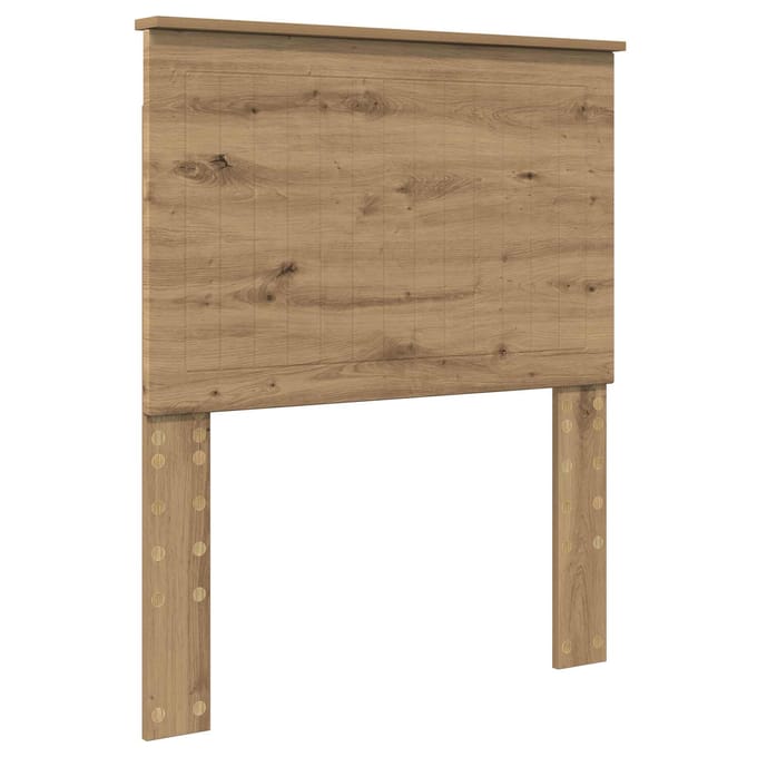 vidaXL Hoofdbord Artisan Eiken Bewerkt hout