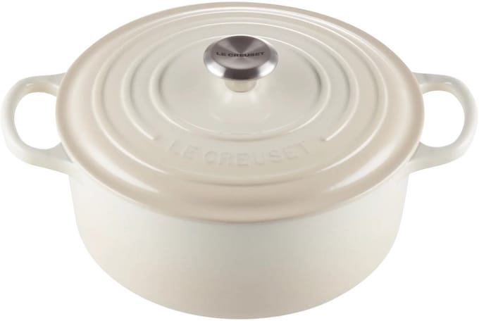Le Creuset Braadpan Signature rond Meringue 34cm 12l