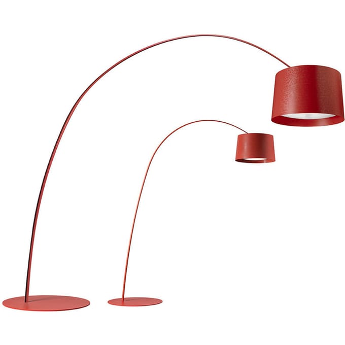 Foscarini - Twice as Twiggy vloerlamp - cremisi - rood