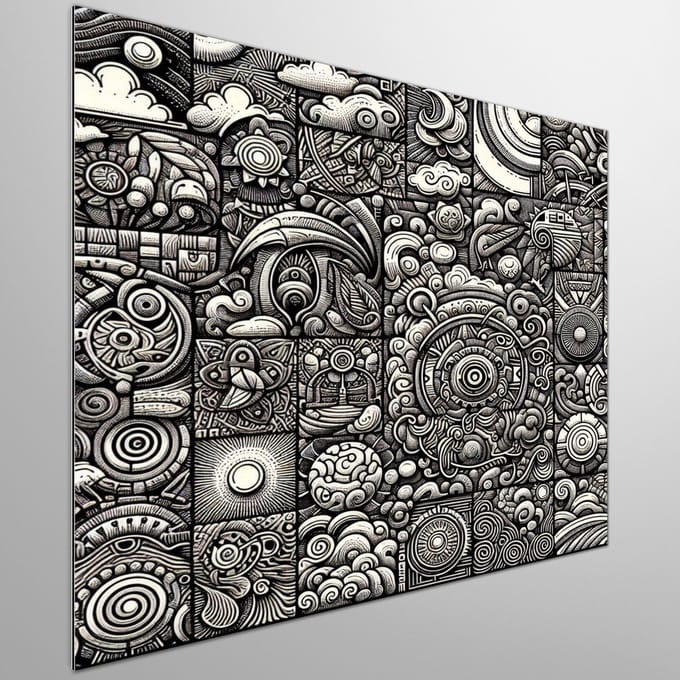 Kunstprint | Wanddecoratie | Dibond | 30 × 30 cm