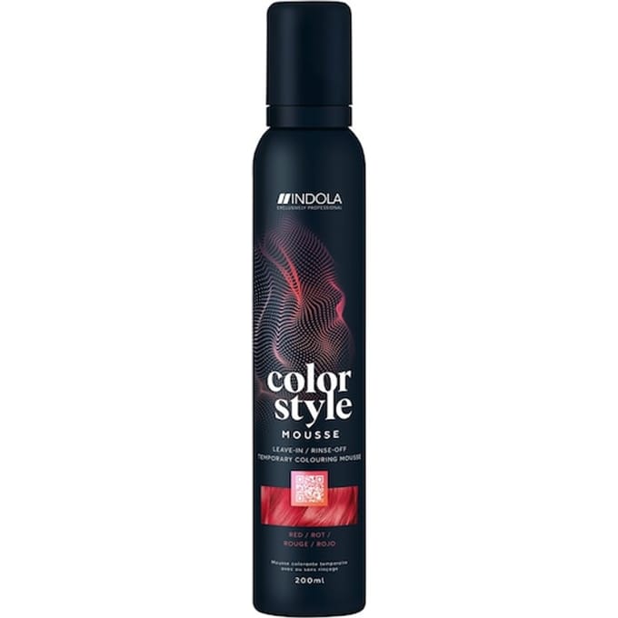 INDOLA Color Style Mousse Rood Haarkleuring Dames 200 ml