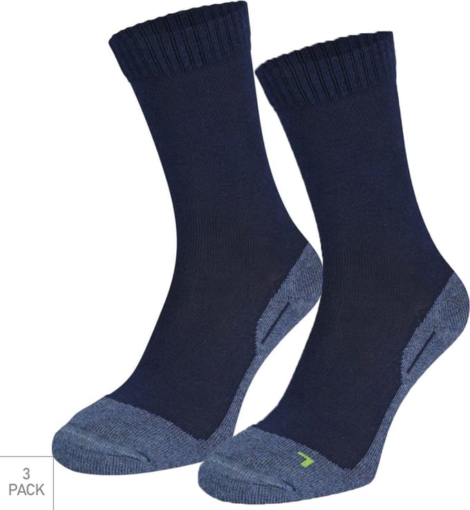 Boru Bamboo - 3-Pack - Wandelsokken XP - Bamboe - Antibacterieel - Heren / Dames - marine - 39-42 - 2342