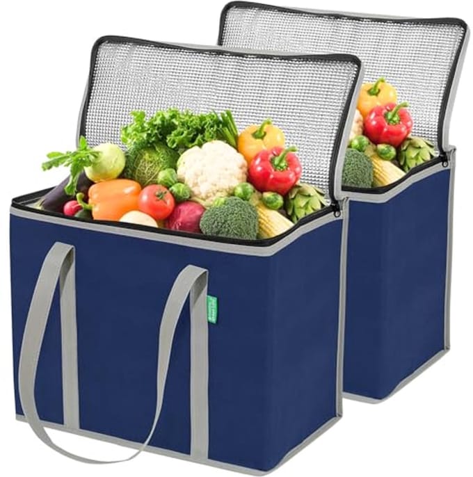 XL Herbruikbare Geïsoleerde Boodschappentas (2-pack) - Premium Kwaliteit Koeltassen