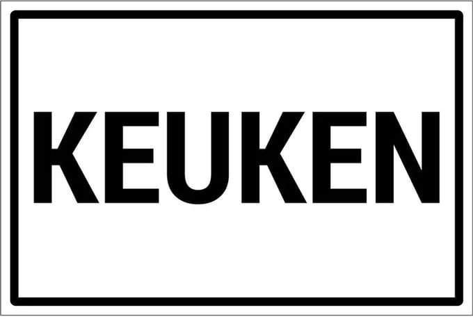 Keuken sticker | 30 x 20 cm