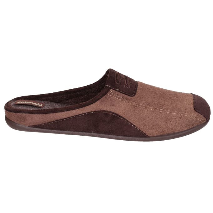 Cotswold Heren Westwell Slip On Mule Slippers (Bruin)