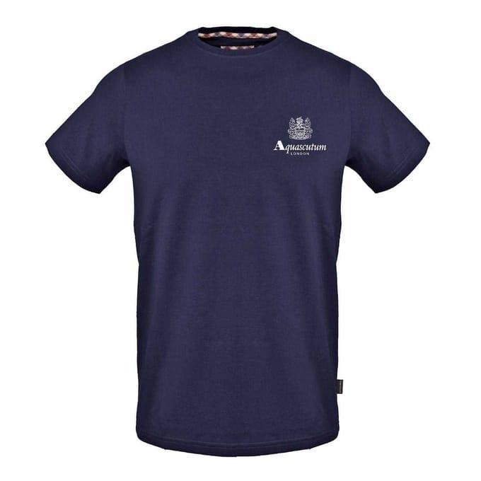 Aquascutum Herenlogo T-Shirt (Marine)