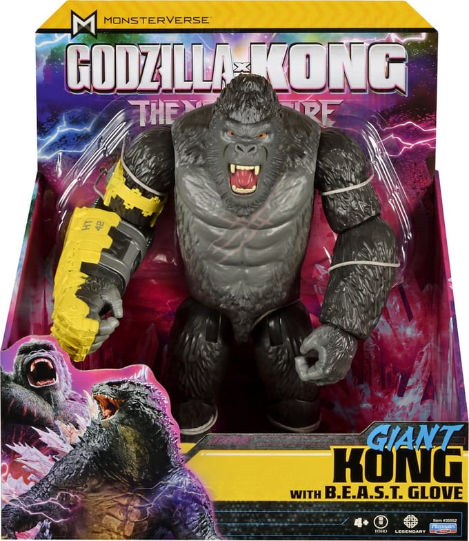 Godzilla x Kong The new Empire Action Figure Deluxe elek - Giant King Kong