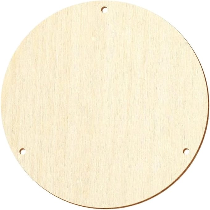 Houten Schijf - Multiplex Cirkel - Knutselen Decoreren - Gelaserd Gladde Rand - 3 mm Dikte - Natuurlijk Hout