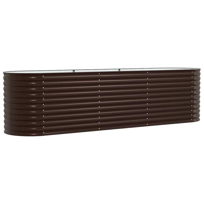 vidaXL - Verhoogd - bed - Bruin - 320 - x - 80 - x - 81 - cm - Staal