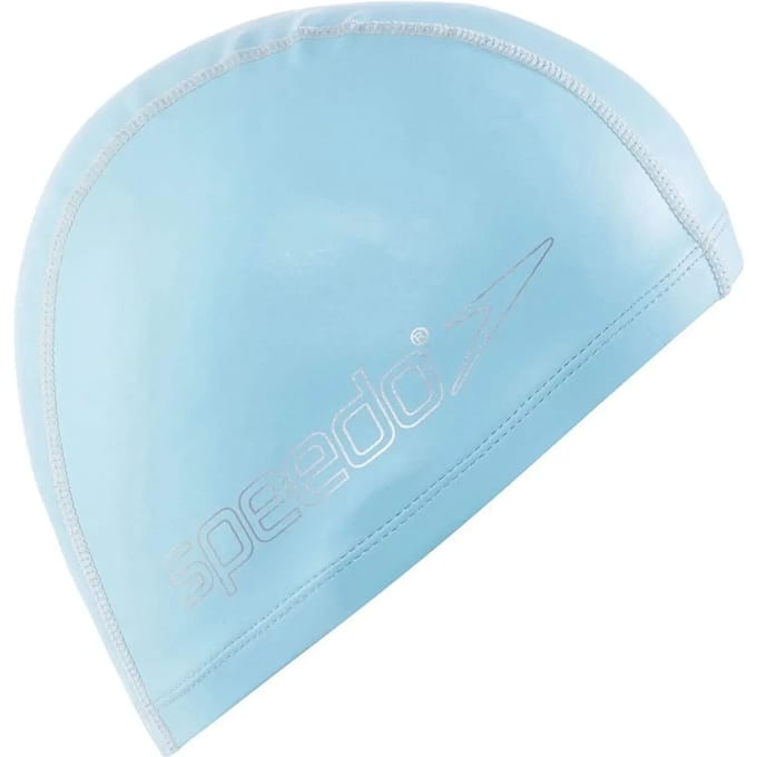 Speedo badmuts junior blauw - waterafstotende zwemmuts polyester.